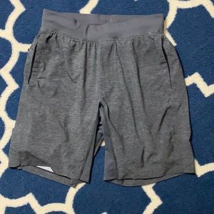 Lululemon 8 inch grey lined shorts Medium